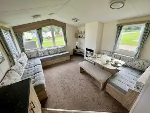 Willerby Holiday Home & Salsa static caravan lounge